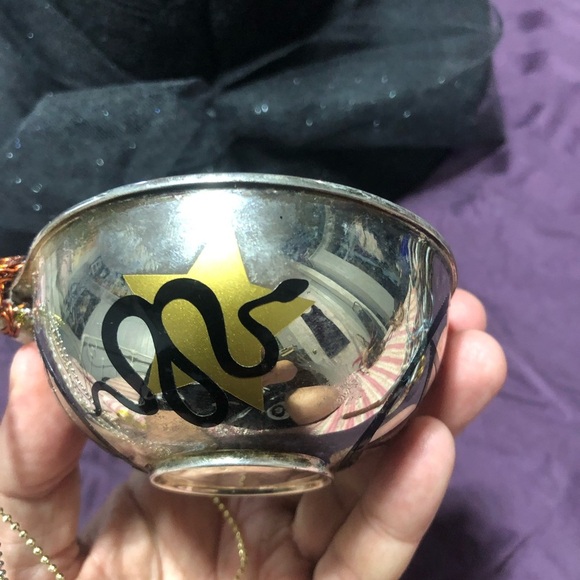 Silver Bowl with Pentagram Design - Picture 4 of 7